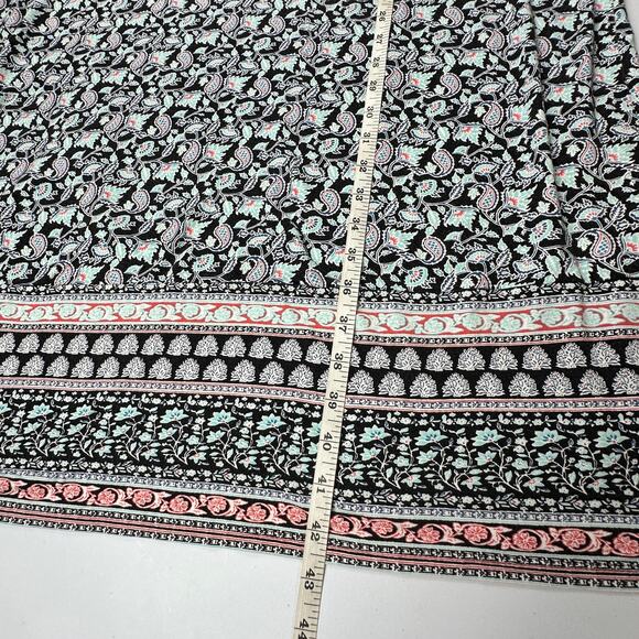 J Jill Wearever Collection Dress Women Extra Large Tall Black Floral Resort Boho - Picture 9 of 11